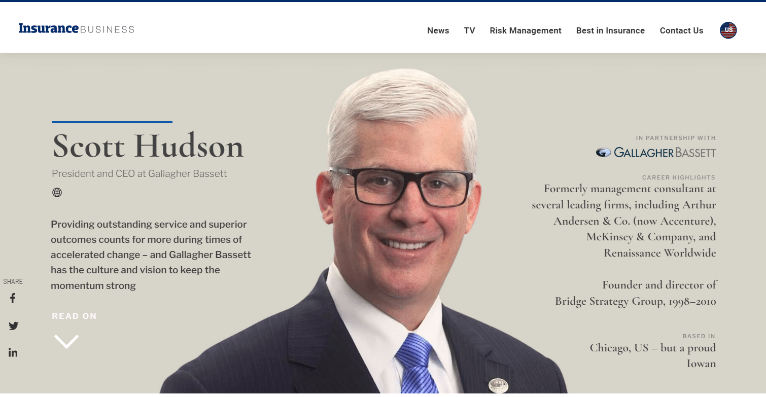 Ahead of the curve at Gallagher Bassett Gallagher Bassett