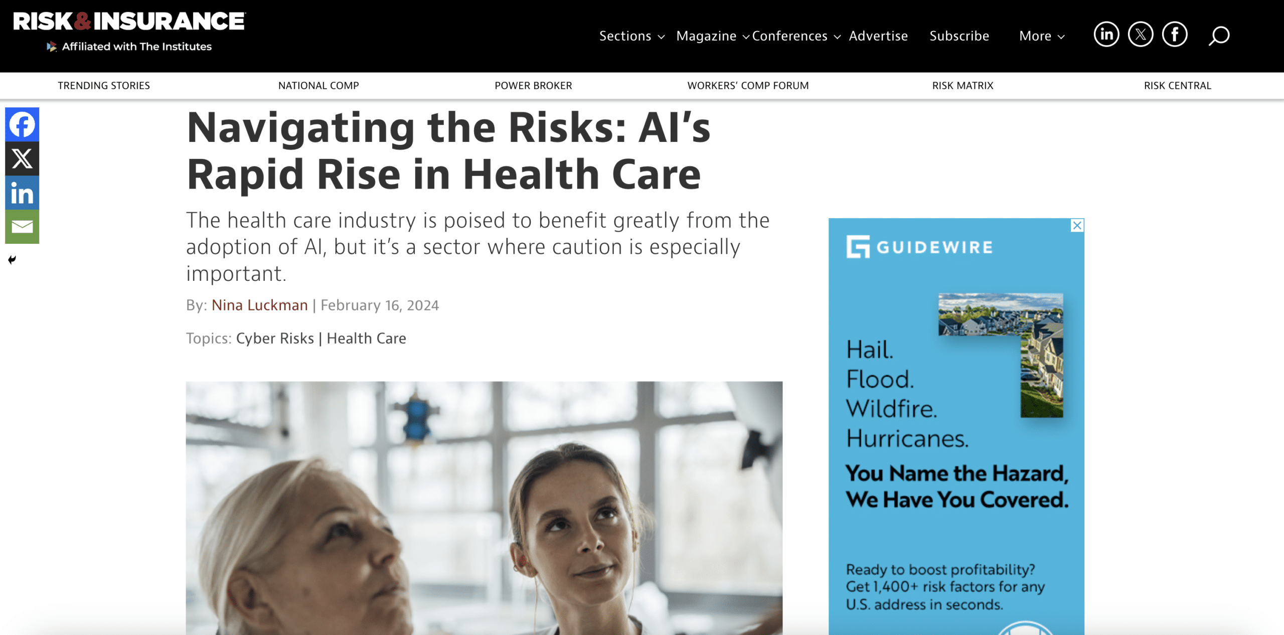 Navigating the Risks, AI's Rapid Rise in Healthcare - Gallagher Bassett