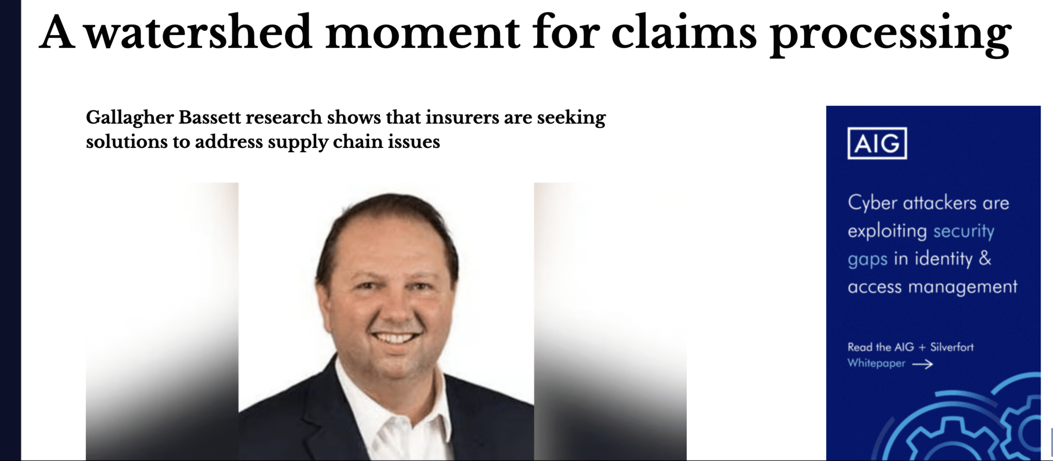 A Watershed Moment for Claims Processing - Gallagher Bassett